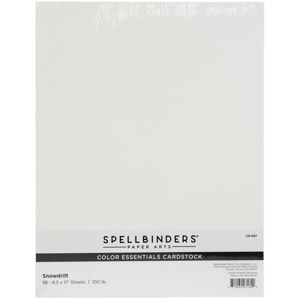 SPELLBINDERS 8.5X11 SNOWDRIFT CARDSTOCK