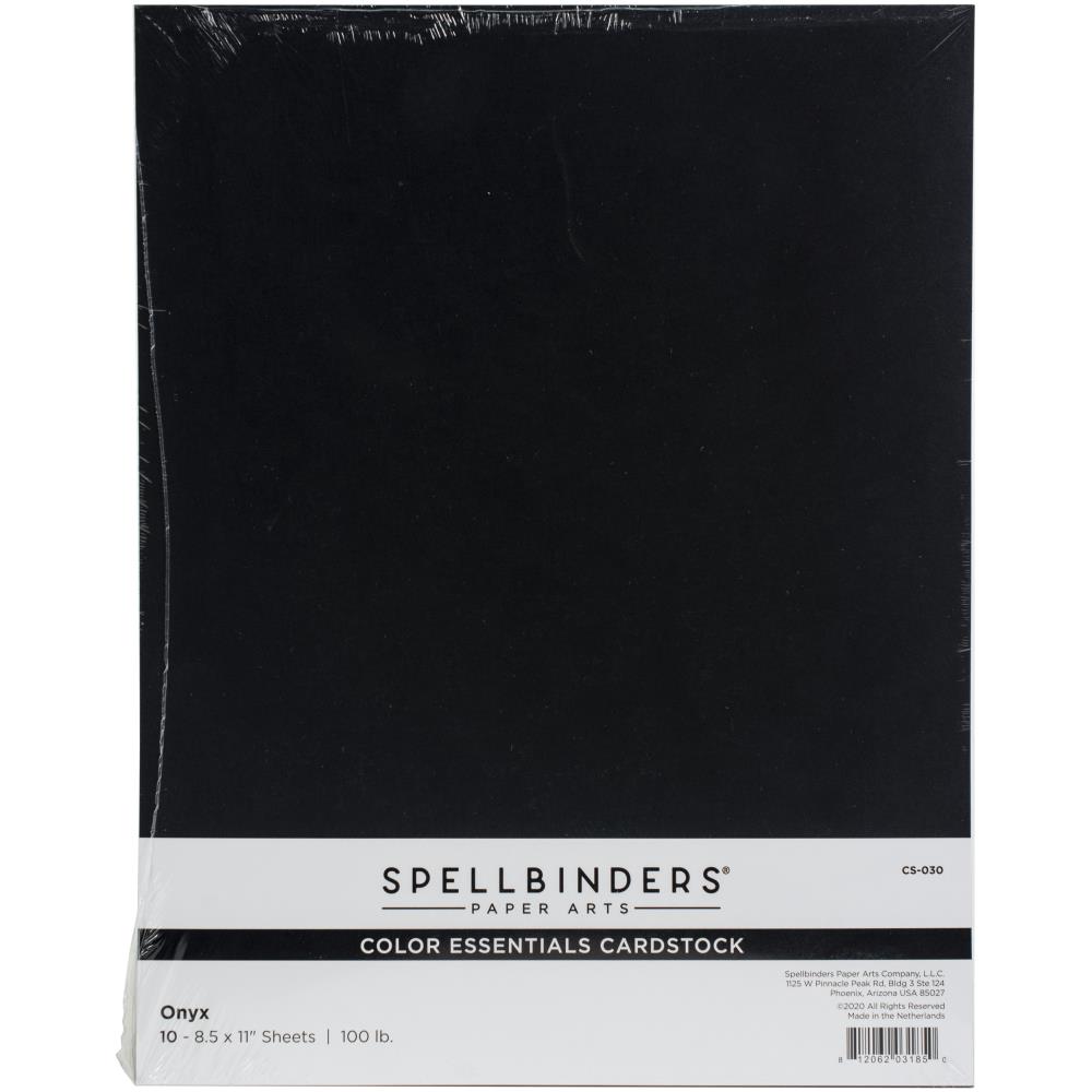 SPELLBINDERS 8.5X11 ONYX CARDSTOCK