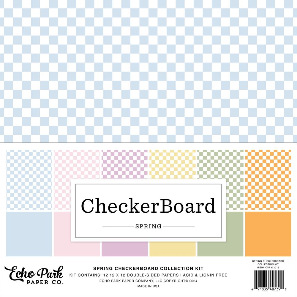 Echo Park Checkerboard Collection Kit Spring