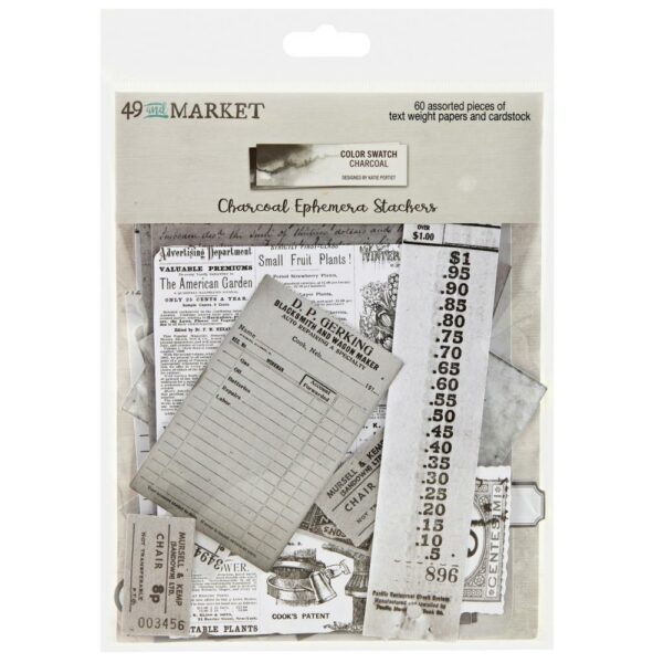 49 & MARKET CS CHARCOAL EPHEMERA STACKERS