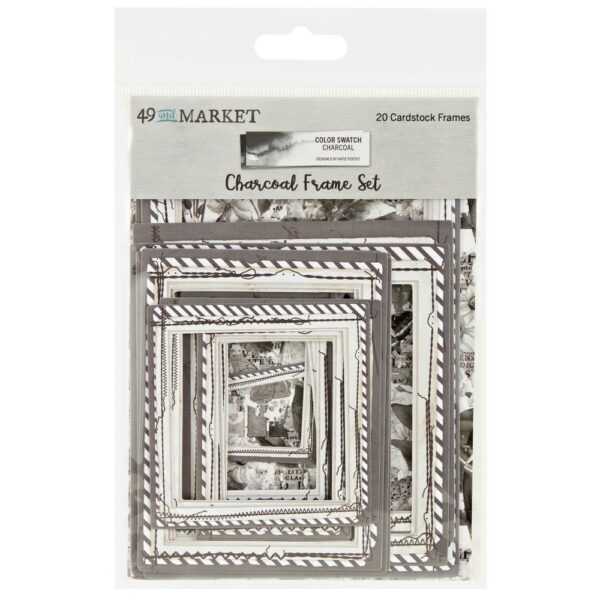 49 & MARKET COLOR SWATCH CHARCOAL REPOSITIONABLE FABRIC TAPE