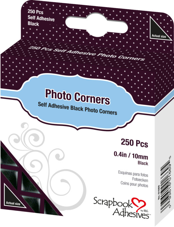 SCRAPBOOK ADHESIVES PHOTO CORNERS CLEAR 250