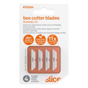 Slice Box Cutter Blades Rounded Tip 4 Pack