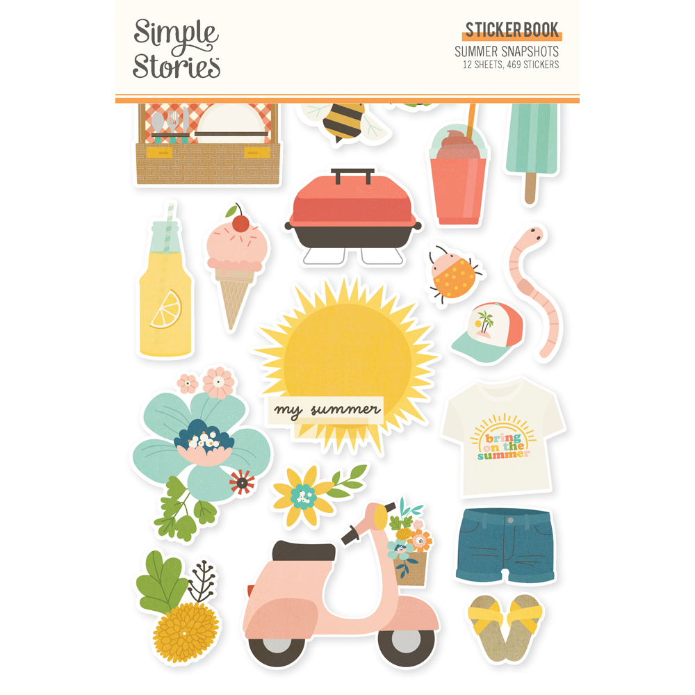 Simple Stories Summer Snapshots Sticker Book