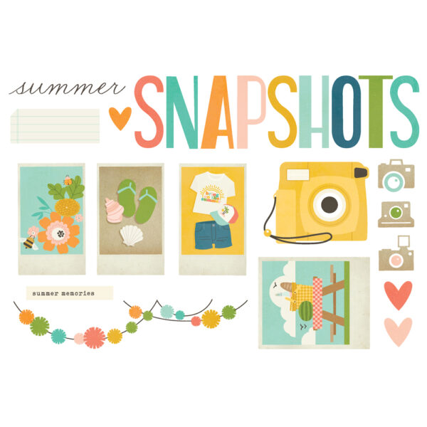 Simple Stories Summer Snapshots Simple Pages Page Pieces