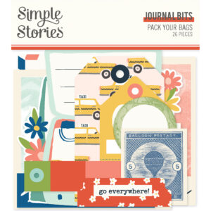 Simple Stories Pack Your Bags Journal Bits & Pieces