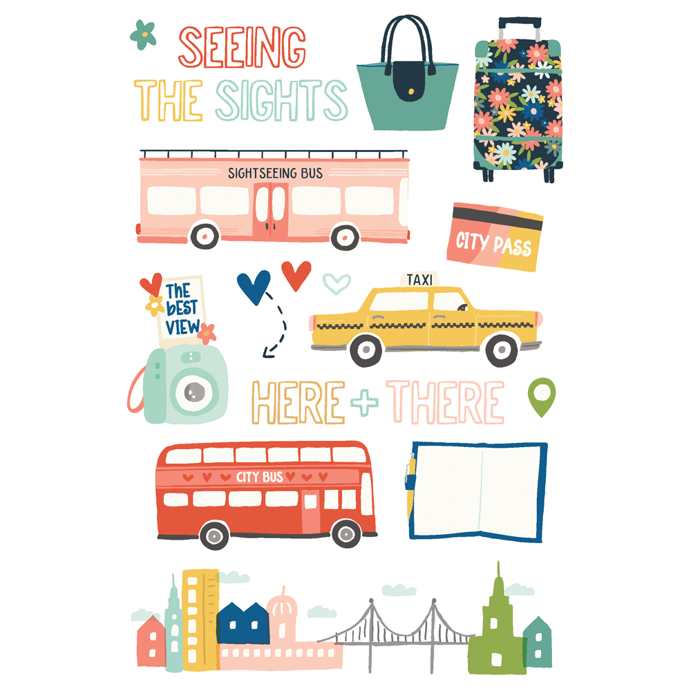 Simple Stories Pack Your Bags Sticker Book