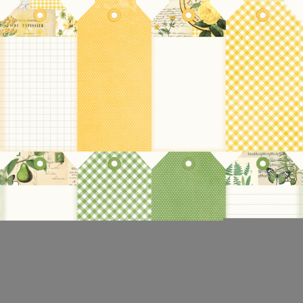 Simple Stories Simple Vintage Essen Color Pal 12X12 Yellow & Green Tags