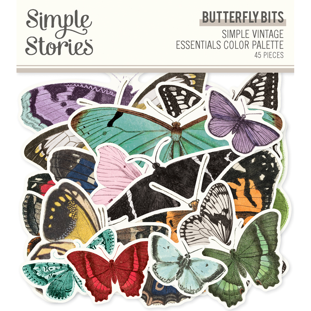 Simple Stories Simple Vintage Essen Color Pal Butterfly Bits & Pieces