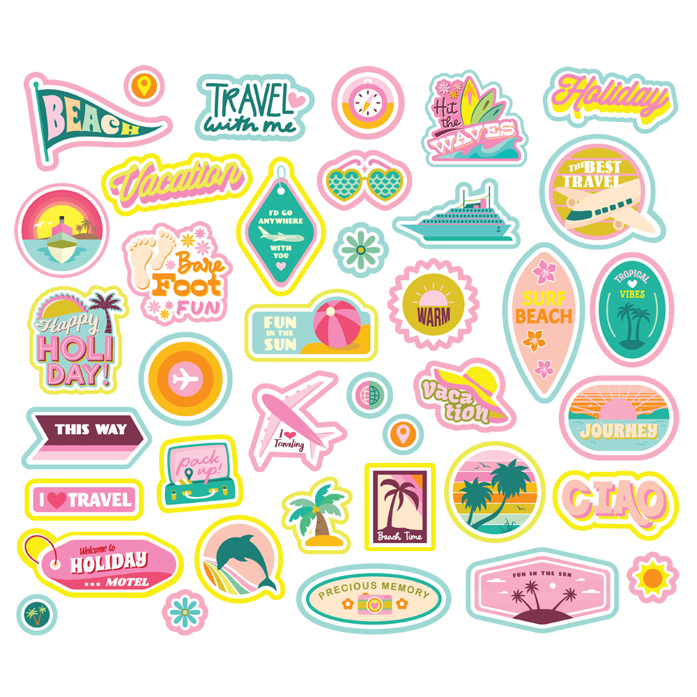 Simple Stories Just Beachy Sticker Bits & Pieces