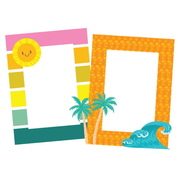 Simple Stories Just Beachy Chipboard Frames