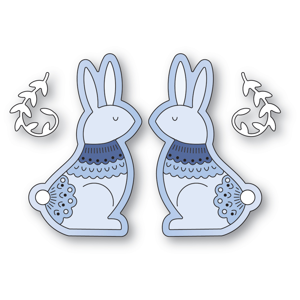 Poppy Stamps Die Nordic Bunnies