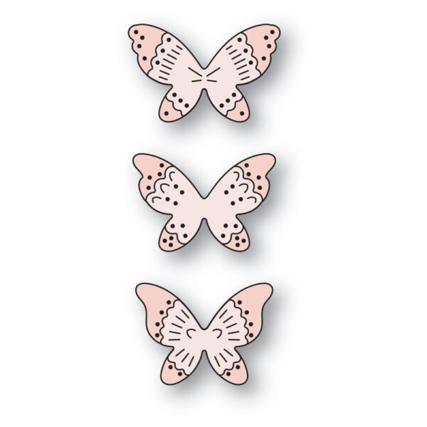 Poppy Stamps Die Nordic Butterfly Trio