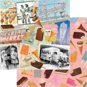 Fancy Pants Beachside Boardwalk 12X12 Ice Cream Calling