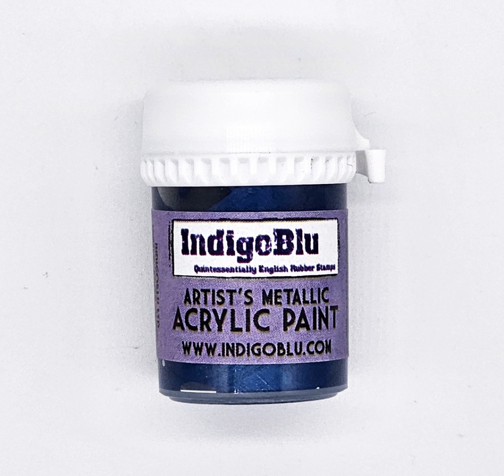 Indigo Blu Artist Metallic Acrylic Paint Alice (20ML)