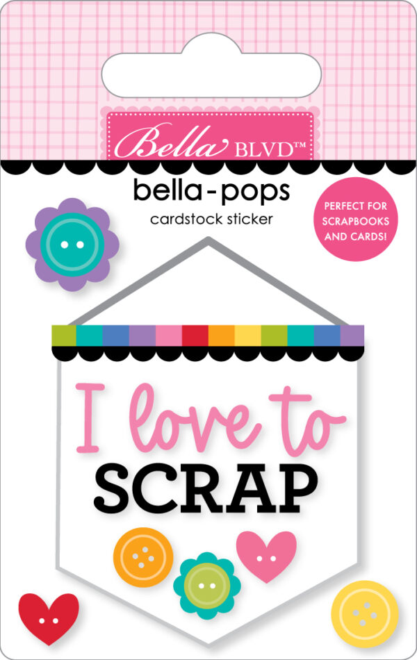 BB Let's Scrapbook Scrap Banner Bella-pops