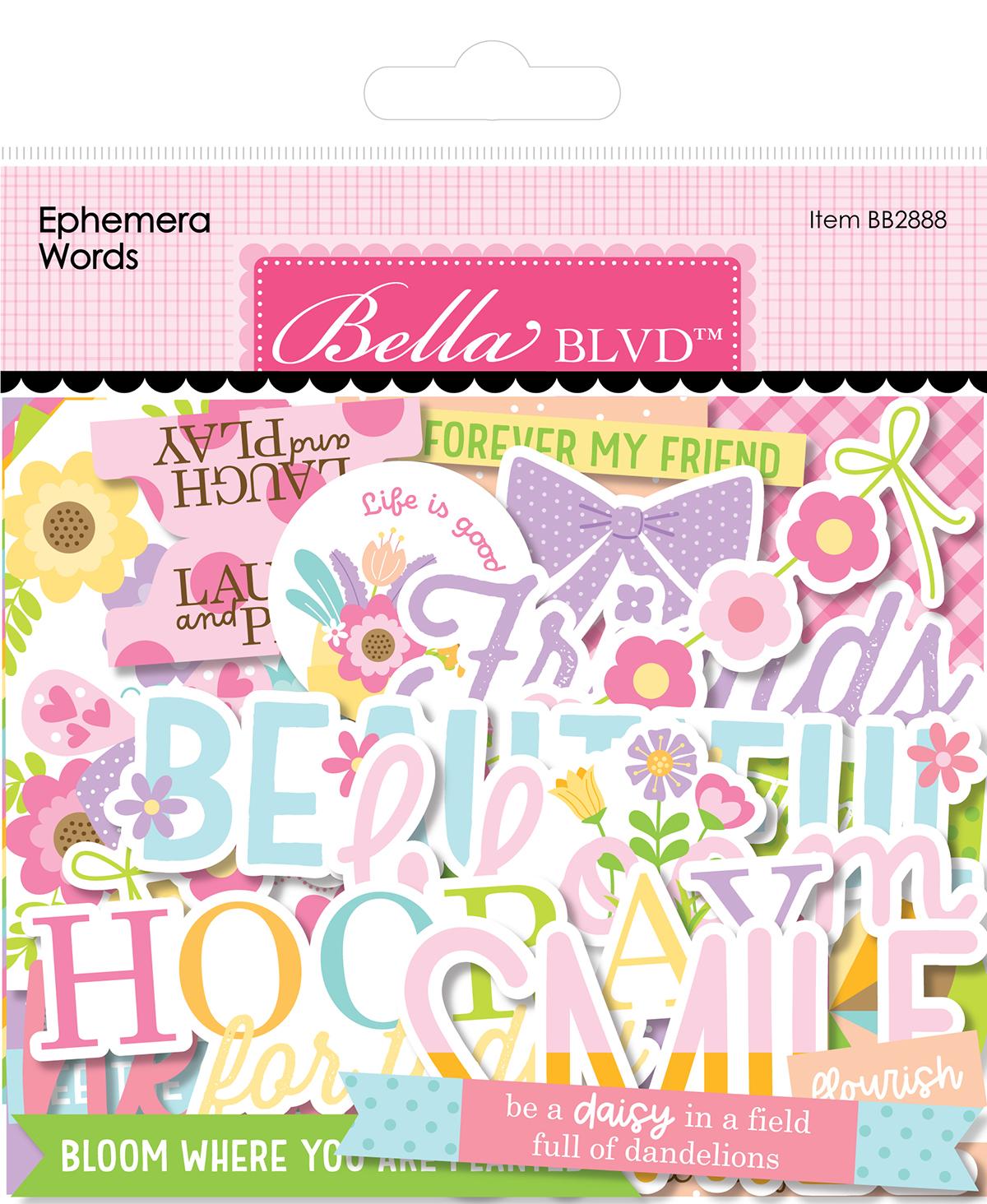 BB Just Because Ephemera Words