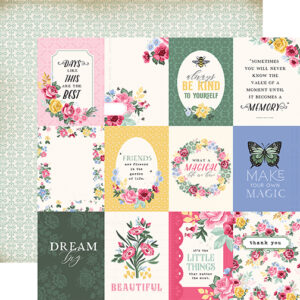 Carta Bella Bloom 12X12 3X4 Journaling Cards