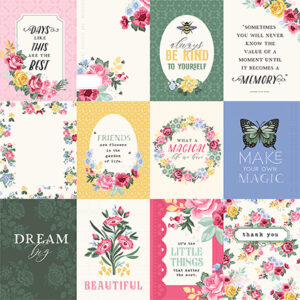 Carta Bella Bloom 12X12 3X4 Journaling Cards