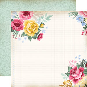 Carta Bella Bloom 12X12 Floral Garden Grid