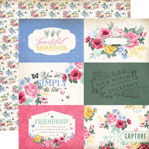 Carta Bella Bloom 12X12 6X4 Journaling Cards