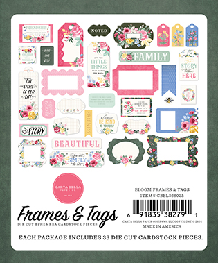 Carta Bella Bloom Frames & Tags