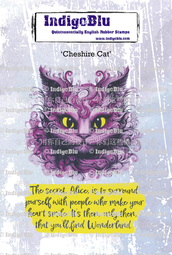 Indigo Blu Stamp A6 Cheshire Cat - Scrapbook Super Station