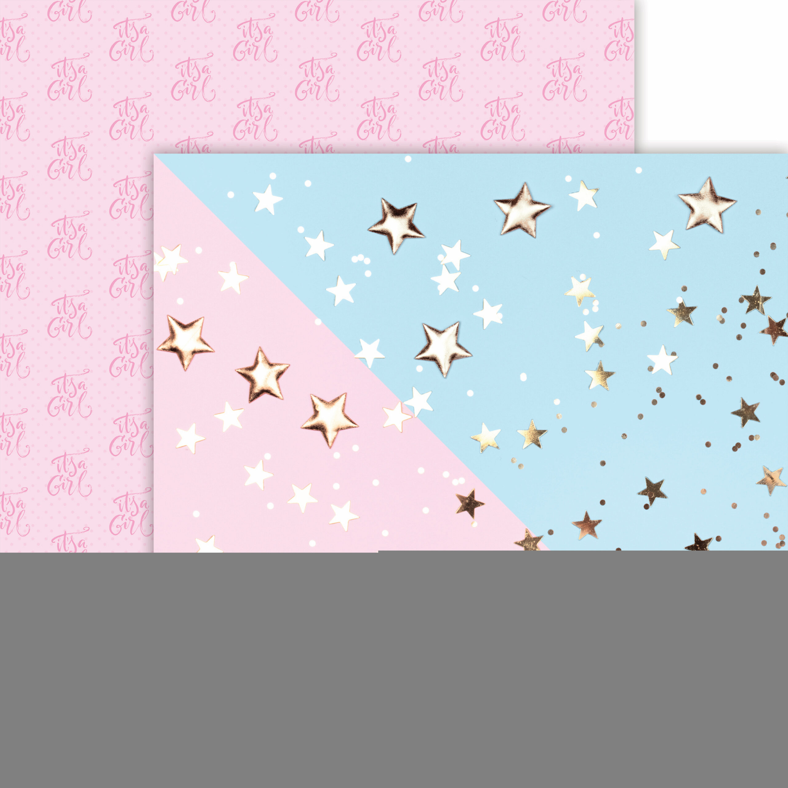 REMINISCE GENDER REVEAL 12X12 LITTLE STAR