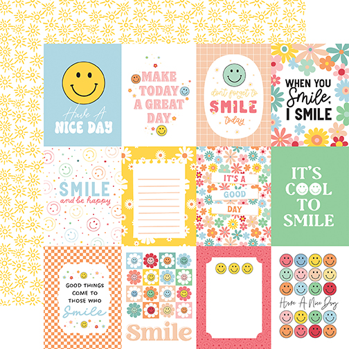 Echo Park Have A Nice Day 12X12 3X4 Journaling Cards