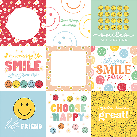 Echo Park Have A Nice Day 12X12 4X4 Journaling Cards