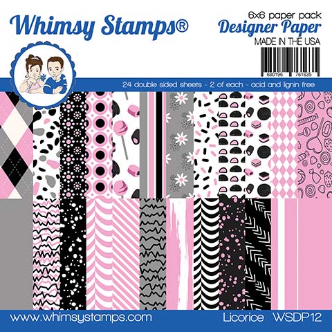 Whimsy Paper 6X6 Licorice