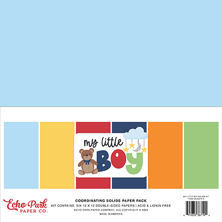 Echo Park My Little Boy Solids Kit