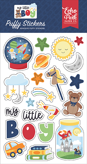 Echo Park My Little Boy Puffy Stickers