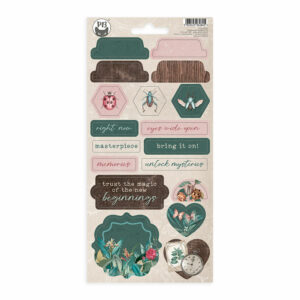 P13 Naturalist Chipboard Sticker Sheet 03