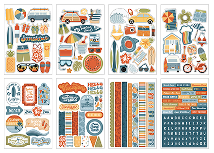 Echo Park Summer Vibes Sticker Book