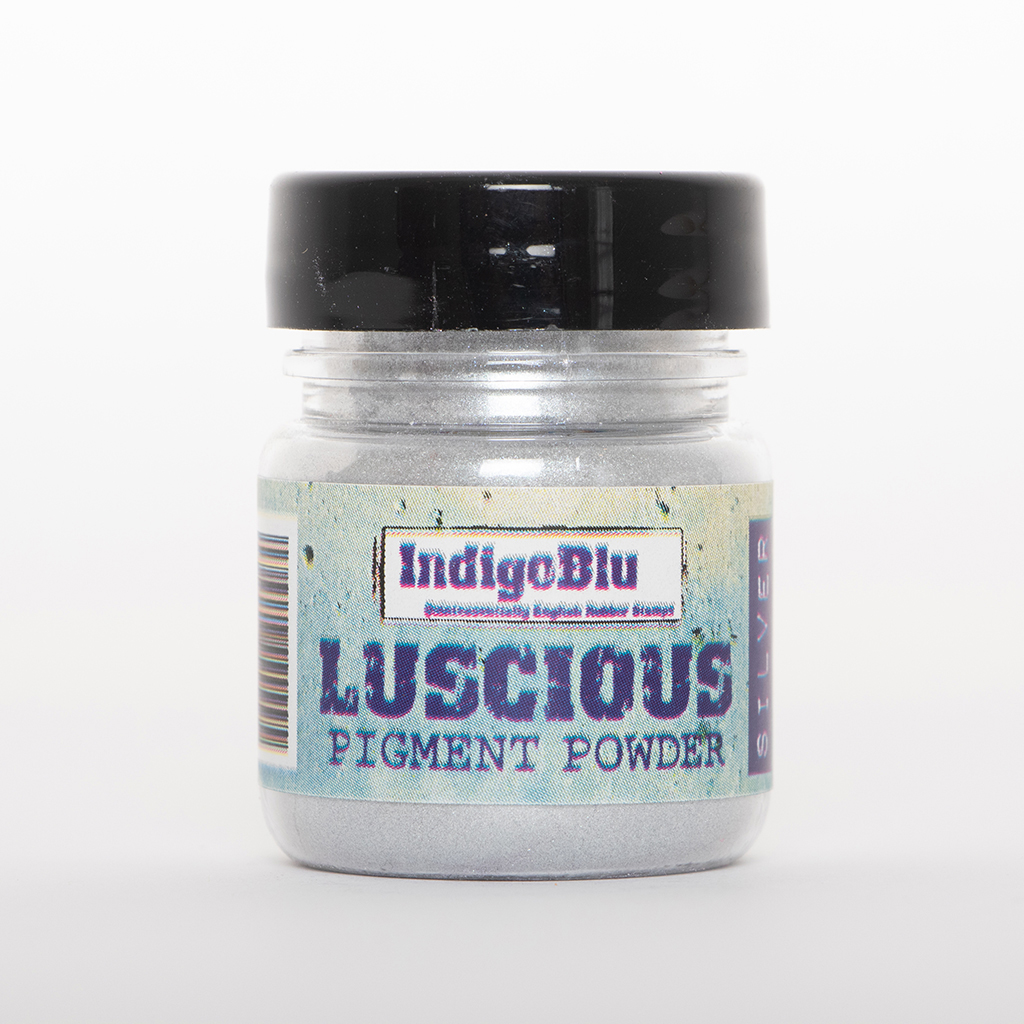 Indigo Blu Luscious Pigment Powder Silver (25ML)