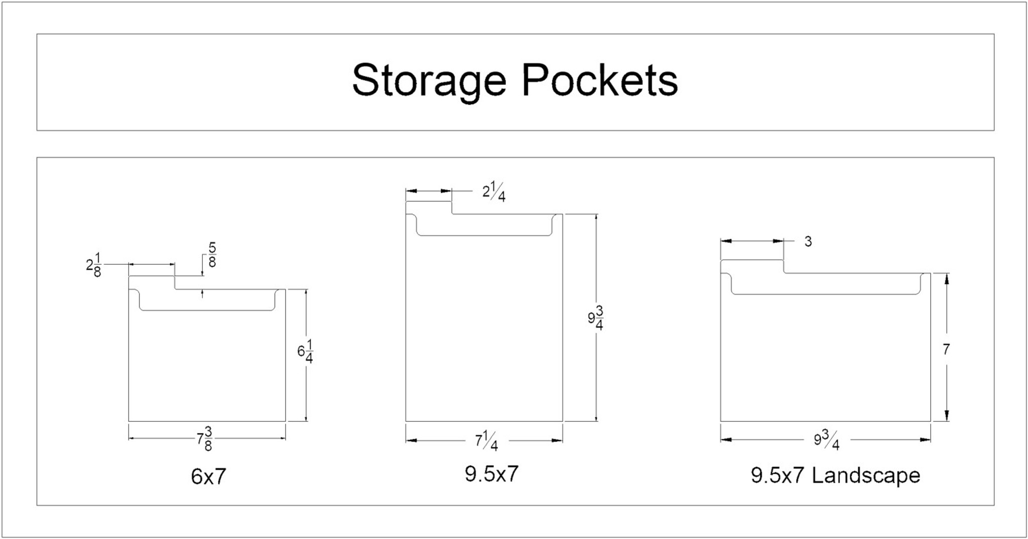 STAMP N STORAGE 6X7 STORAGE POCKET