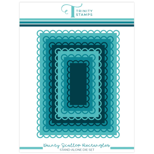 Trinity Die Dainty Scallop Rectangle A2
