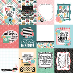 Echo Park Tell Our Story 12X12 3X4 Journaling Cards