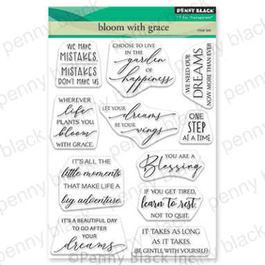 Penny Black Stamp Bloom With Grace
