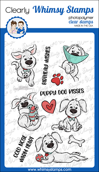 Whimsy Stamp Puppy Dog Kisses