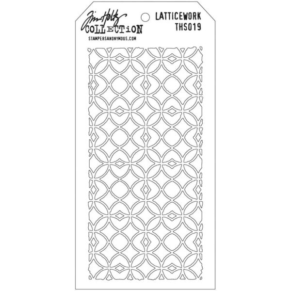 STAMPERS ANONYMOUS TIM HOLTZ LAYERING STENCIL LATTICEWORK