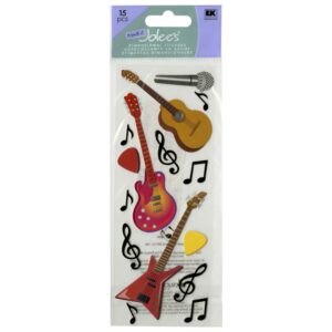 EK STICKER GUITARS AND MUSIC NOTES