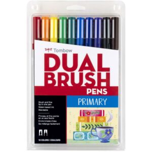 TOMBOW DUAL BRUSH PENS SET PRIMARY PALET