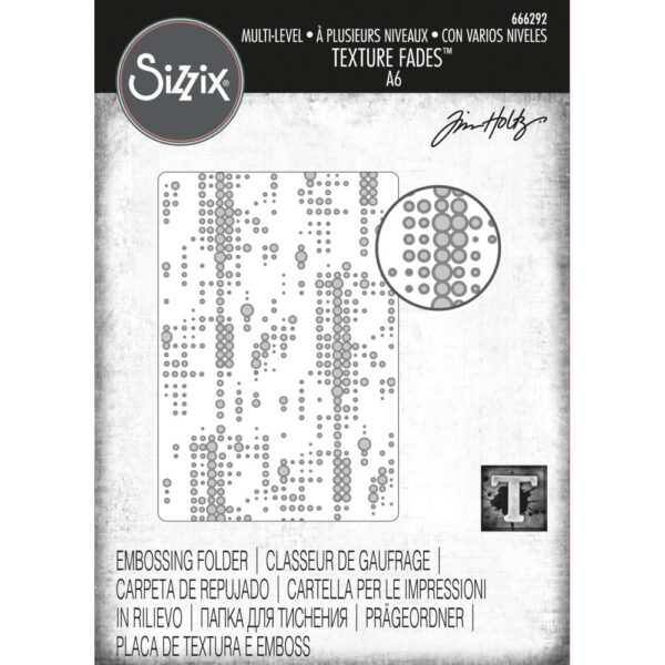 SIZZIX TIM HOLTZ EMBOSSING FOLDER DOTTED