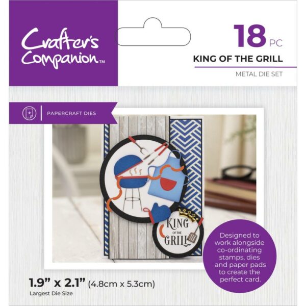 CRAFTER'S COMPANION DIE KING OF THE GRILL