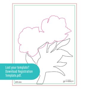 SPELLBINDERS REG BETTERPRESS PEONY PERF