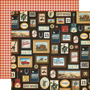 Carta Bella Cowboys 12X12 Ranch Frames