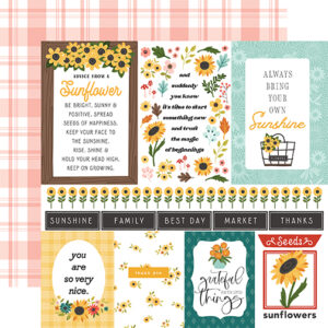 Carta Bella Sunflower Summer 12X12 Multi Journaling Cards