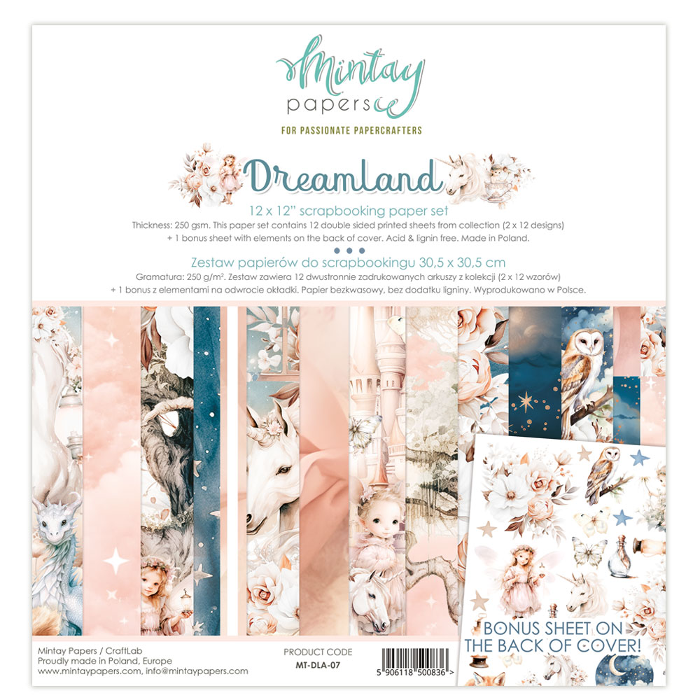 Mintay Dreamland 12 X 12 Paper Set
